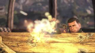 Sniper Elite 4 - shoot in grenade.