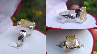 Pukhraj Ceylon Ring design for men