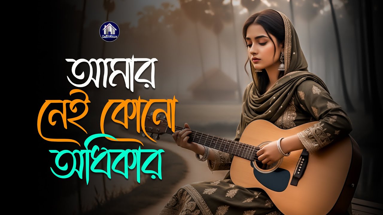 আমার নেই কোনো অধিকার 💔 Chena Mukher Majhe Aj 😢 Bangla Sad Song 2026| কষ্টের গান  Deshi LoFi House