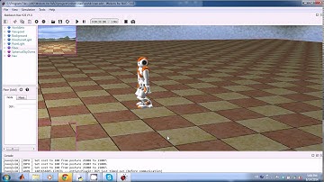 NAO robot walking backwards