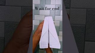 100 Meter Flying Paper Plane ✈️Longest Flying Paper Plane Challenge 🔥 #shorts #paperplane