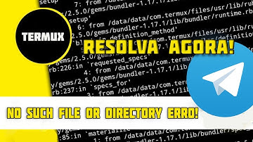 No such file or directory | Aprenda a corrigir esse erro no TERMUX!