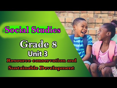 Grade 8 Social Studies Unit 3 Part 2 Resource Conservation And Sustainable Development 