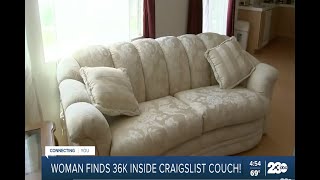 California woman finds $36K in cash inside Craigslist couch