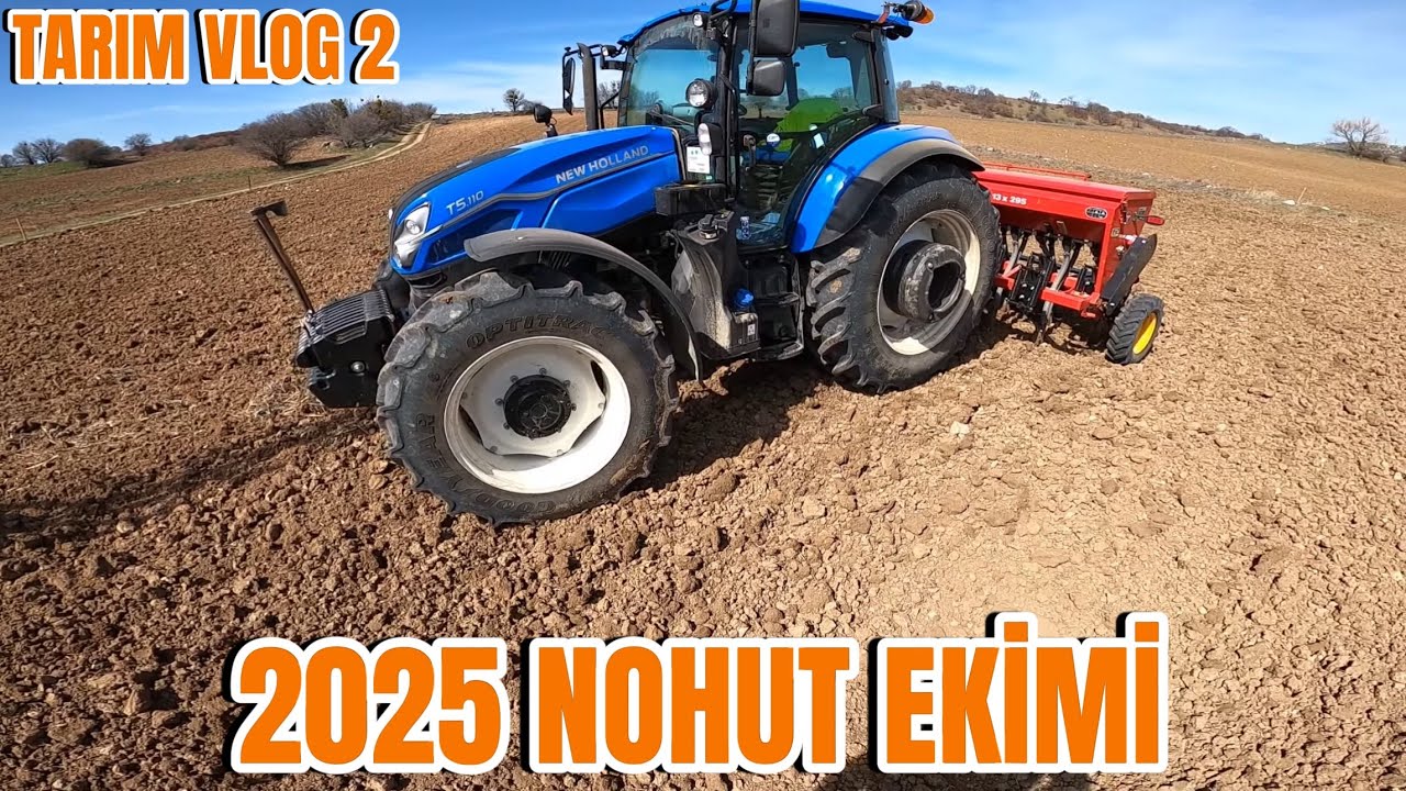 NOHUT EKİYORUZ TOHUM BİTTİ !!! T5.110 DC  Tarım Vlog 2