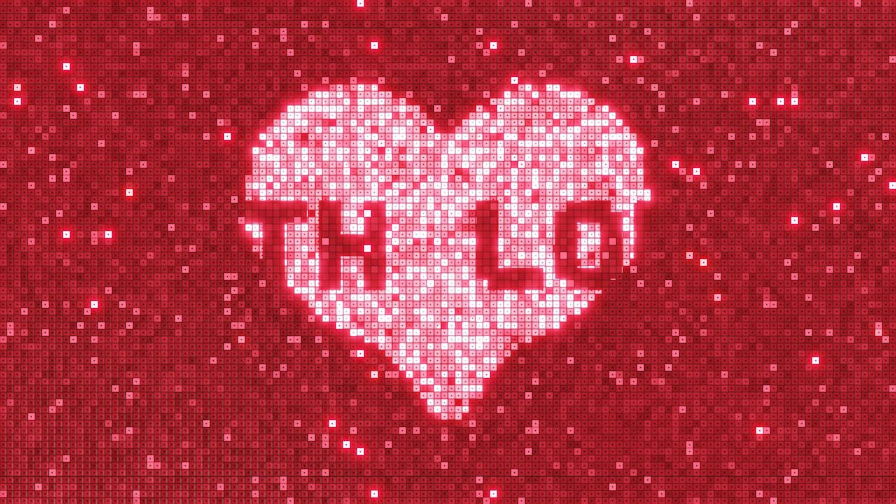 Valentijns Animatie "Glowing Heart" VideoProf