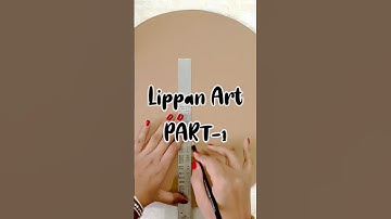 PART-1 Lippan Art Grid Tutorial #lippanarttutorial #shorts #youtubeshorts