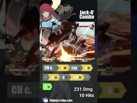 Jack-O counter-hit corner combo #ggst_ja #ggst_jc #jacko #ggst #guiltygear #combos #shorts