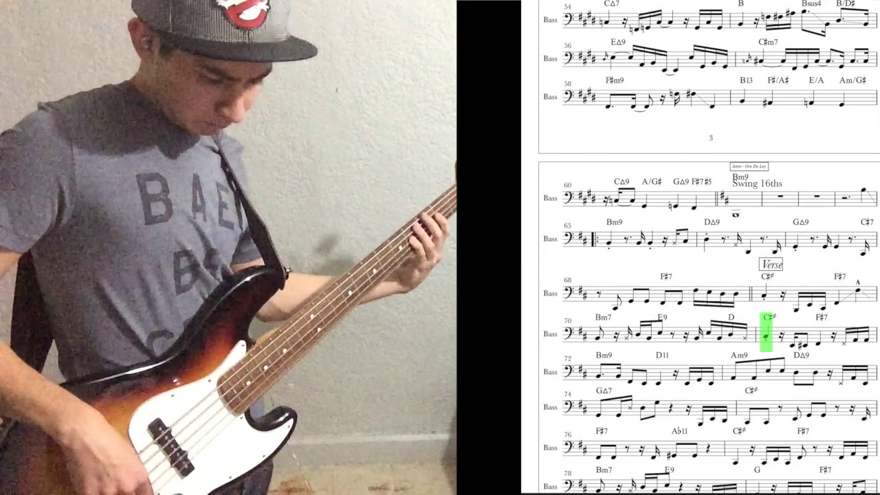 Uptempo Medley Luis Miguel - Cover Bajo y PDF (Transcripción)