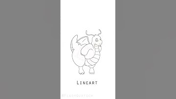 Bouncy Dragonite (Animation process)