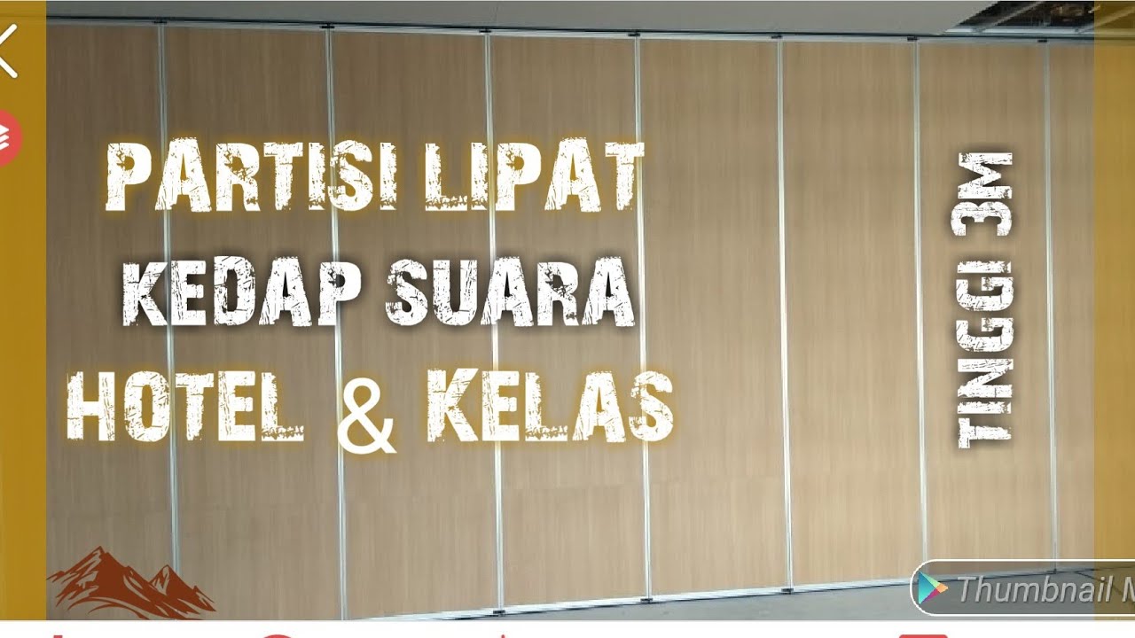 Partisi Pintu Lipat | Partisi Penyekat Ruangan Kedap Suara