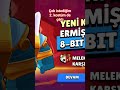 İkinci hesabımda Melek Star hediyesinden Destansı kostüm Ermiş 8-bit çıktı 😵🤩 #brawlstars #supercell
