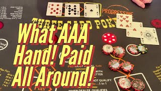 Aces On MY Side This Time! $500 Vs Three Card Poker At Green Valley Ranch Vegas.