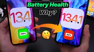 Why does iPhone battery health % drop after Updating ?