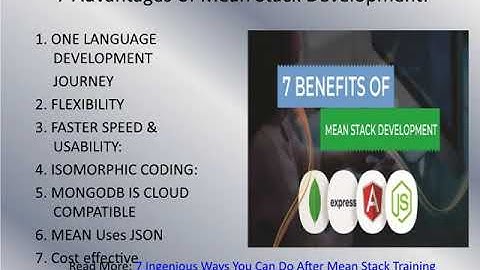 Best 7 Benefits of Developing Webs with Mean Stack Course