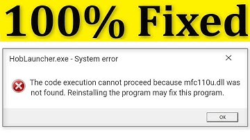 Fix mcf110u.dll was Not found Hob Epic Games Error |The Code Execution Cannot Proceed Windows 10/8/7