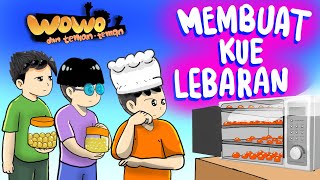 BIKIN KUE Buat LEBARAN 😂 Endingnya Bikin NGAKAK ! Animasi Horor Kartun Hantu Lucu #kartunlucu