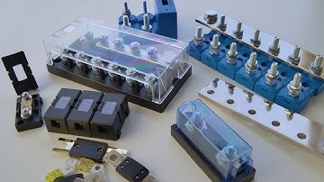 MIDI-, MEGA- en ANL-zekeringhouders van Victron Energy Modulaire stroomrail