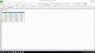 Kelas 4 SD TIK Memodifikasi Tabel (Insert , Delete, Merge) pada Microsoft Excel 2010