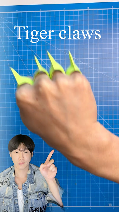 Tiger claws paper diy #shortsfeed #viral #homemade