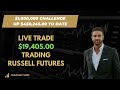 Live trade  19405 trading russell futures