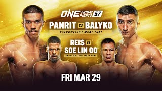 🔴 [Live In HD] ONE Friday Fights 57: Panrit vs. Balyko image