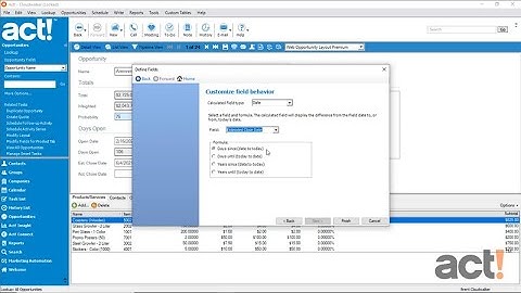 Act! Premium Training Videos - Creating Database Fields