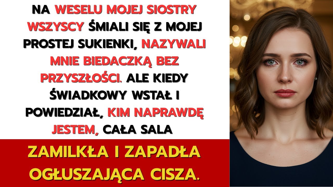 Na weselu mojej siostry mnie upokorzono – aż ktoś niespodziewany wstał