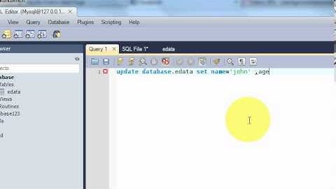 Beginners MYSQL Database Tutorial 8#  SQL UPDATE Statement  Statement Query
