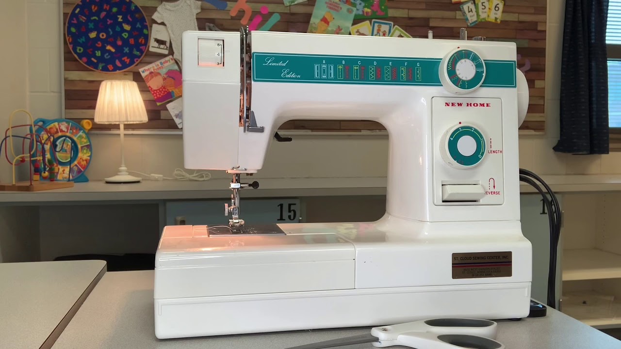 Threading a New Home Sewing Machine - YouTube