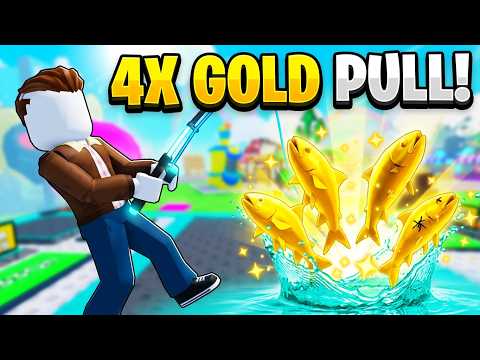 ROBLOX Pull a Lucky Fish: 4 FISH PER CAST &amp; 100% ENCHANT!