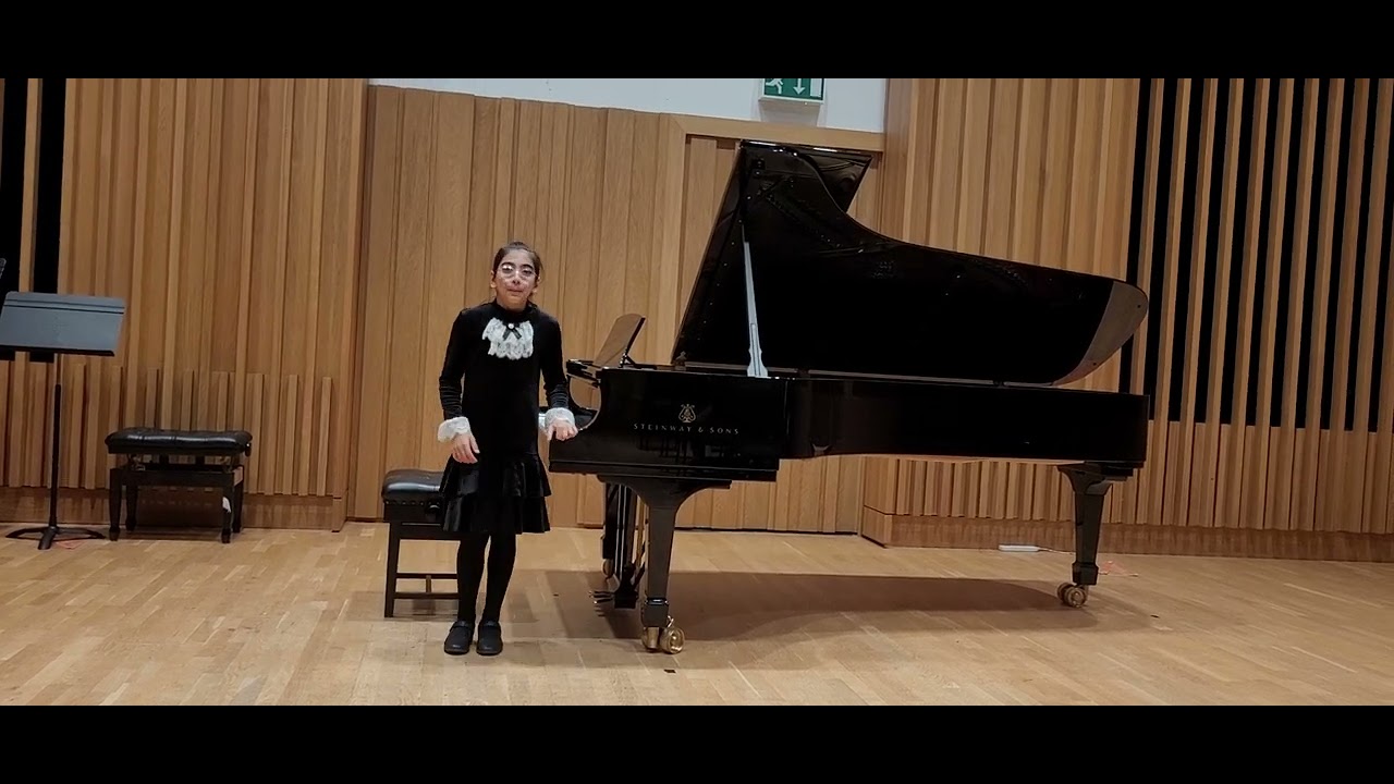 Amina age 10 playing Fantasia by Mozart