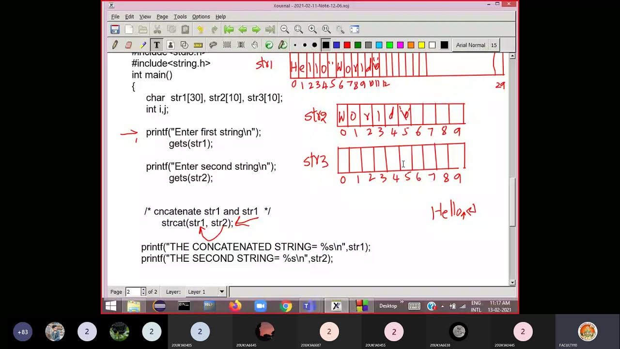 C Program on String Handling Functions by Dr. E. Raju - YouTube