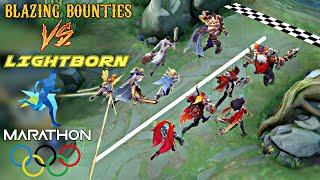 LIGHTBORN VS BLAZING BOUNTIES MARATHON RACE | MOBILE LEGENDS LIGHTBORN VS BLAZING BOUNTIES