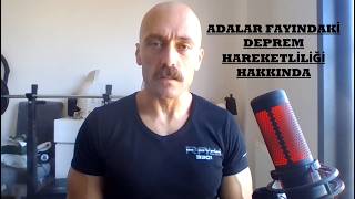 Adalar Fayı'ndaki Deprem Hareketliliği Hakkında