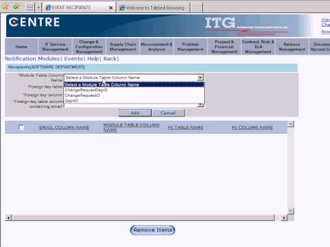 Notification Module - CENTRE