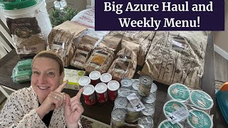 Big Azure Haul and Weekly Menu