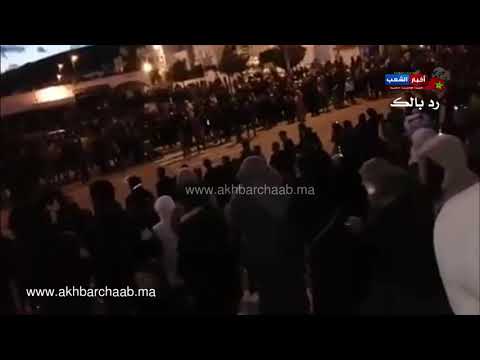 الفنيدق شارع محمد الخامس مباشر وحصري خروج مواطنين احتجاجا على التهميش 