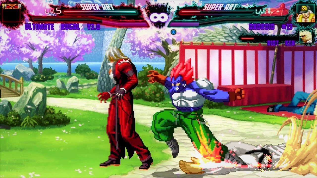 Ultimate Rugal V3.0 vs Android #13 & Riot Ken - YouTube