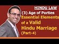 FAMILY LAW - HINDU LAW #6 || Age of Parties to Marriage || Essential Elements of Marriage (Part-4)