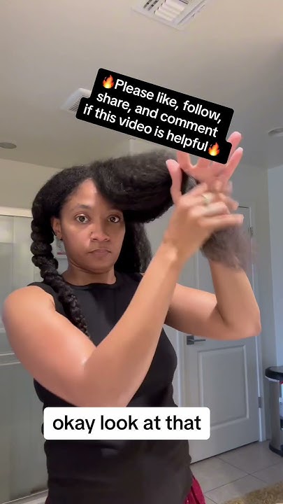  Step by step tutorial on hair maintenance. #naturalhair # ...