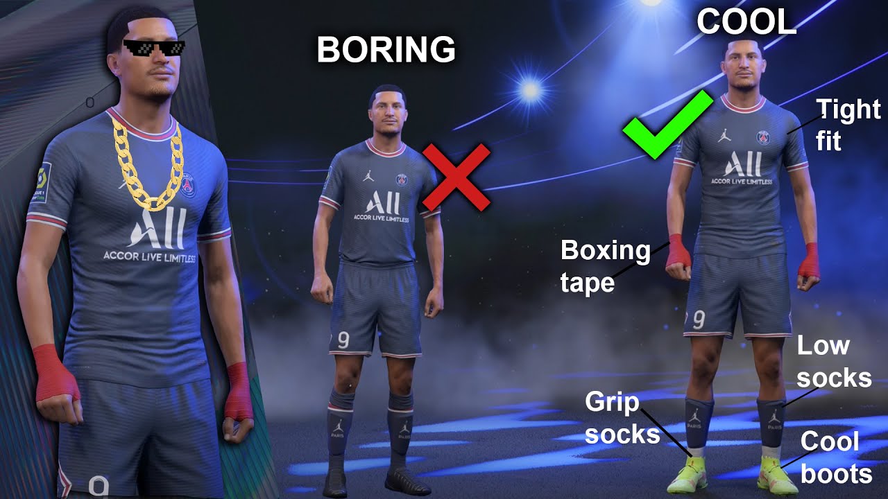 FIFA 22 HOW TO MAKE YOUR PRO PLAYER LOOK COOL!