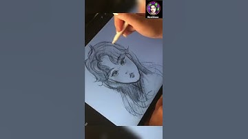 Draw with me ✨(sketching my OC)(iPad Procreate speed paint)2022 Full video on my channel! #shorts