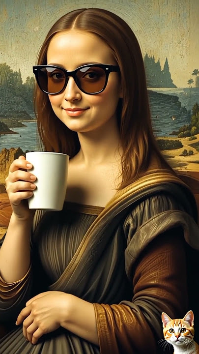 'Mona Lisa’s Secret Glow-Up! 😎😂'
