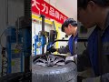 Strong clamp. Easy tire removal. #carmaintanance #tires #auto #wheels #tirechanger