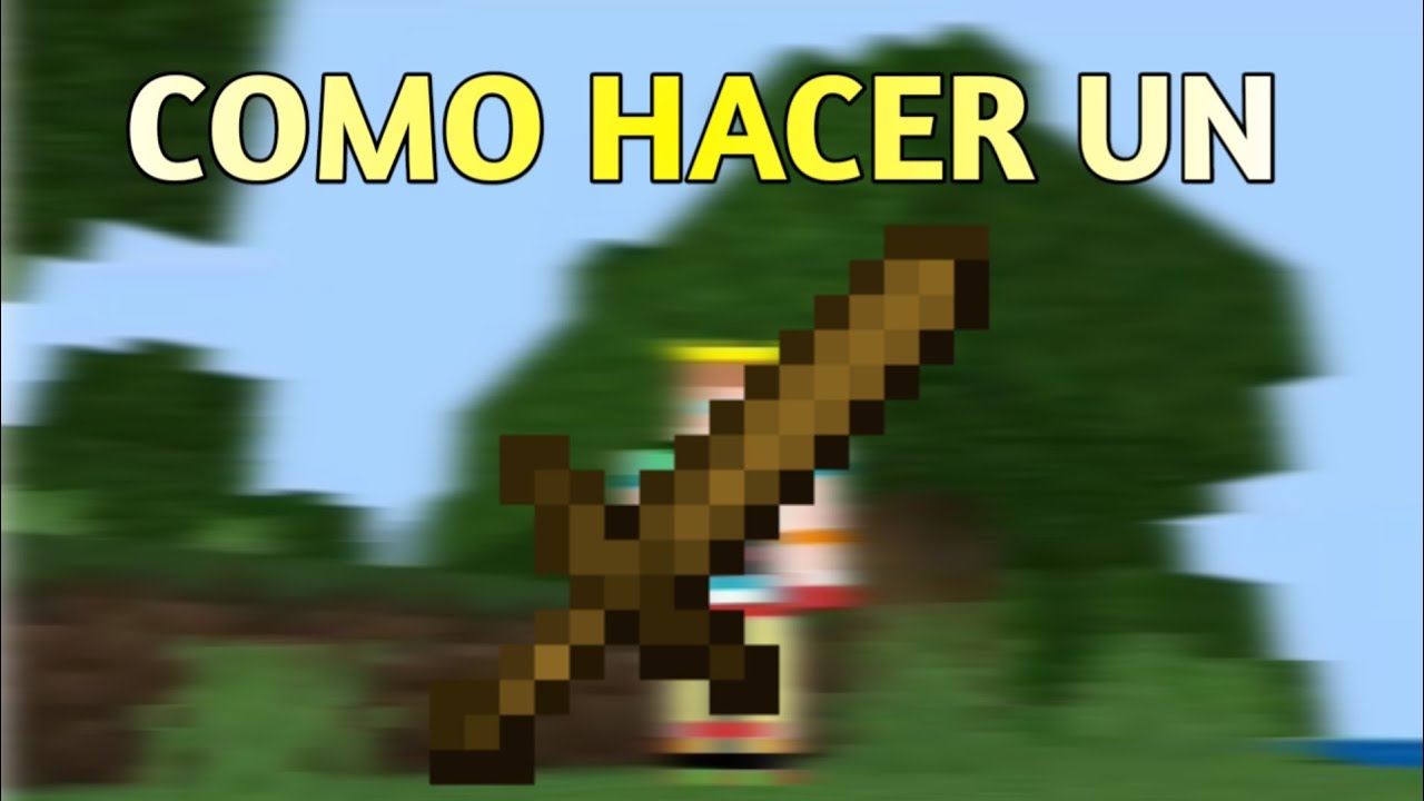 🤑 Como hacer una ESPADA de madera en Minecraft 😈 - YouTube