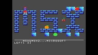[MSX][BASIC]移植版 CARRYING FRUITS(キャリングフルーツ)/ベーマガ1987年5月号掲載プログラム