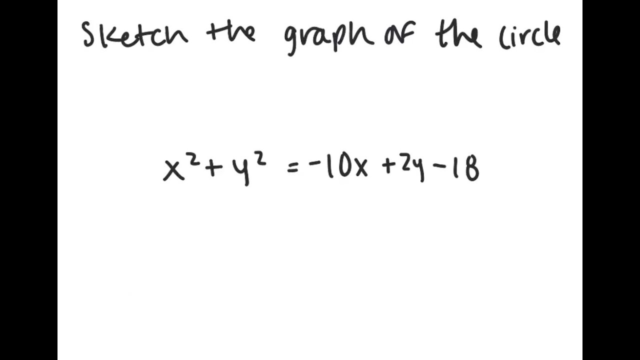 Circles Graph The Circle X 2 Y 2 10x 2y 18 YouTube circles-graph-the-circle-x-2-y-2-10x-2y-18-youtube