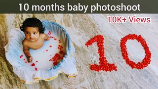 10 months baby photoshoot | Newborn baby photoshoot ideas at home #babyphotography #babyboy #viral