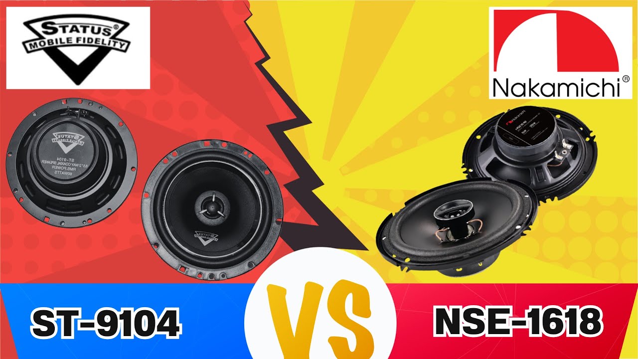 Speaker comparison Status ST-9104 vs Nakamichi NSE-1618 - YouTube